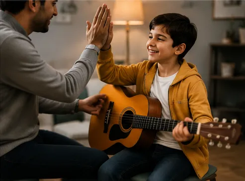 حمایت درست والدین از کودکان در آموزش موسیقی